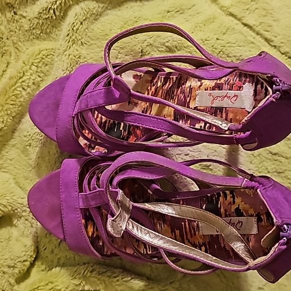 Beautiful purple pink high heel platform shoe size 10 Sexy** - Picture 4 of 5
